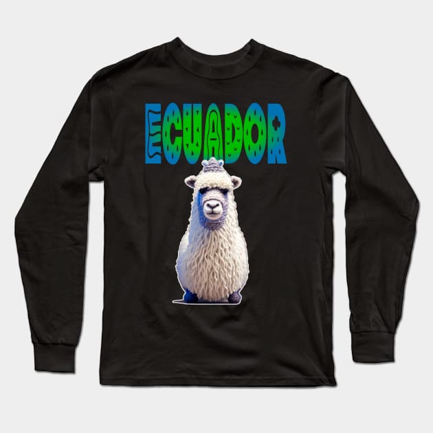 Ecuador Alpaca Long Sleeve T-Shirt by BrightC